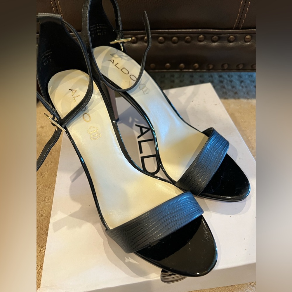 Aldo Ibenama Strap Black Heels